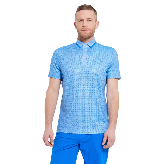 Redvanly Hewes Colbalt Sky Blue Mens Golf Polo