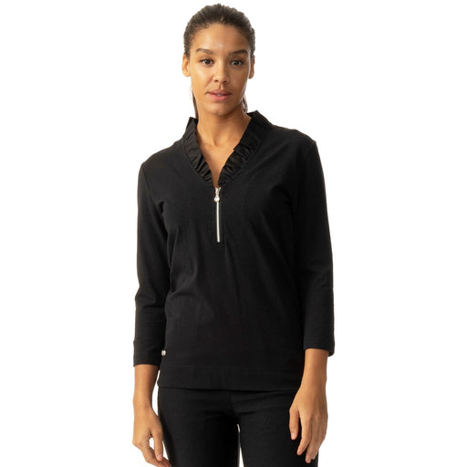 Daily Sports Patrice Womens 3/4 Sleeve Golf Polo - BLACK 999/XL