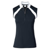 Daily Sports Carole Navy Womens Sleeveless Golf Polo