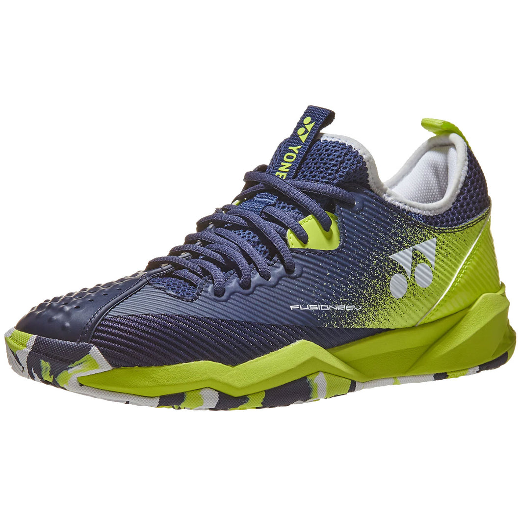 Yonex FusionRev 4 Mens Tennis Shoes - Lime/Navy Ln/D Medium/12.0
