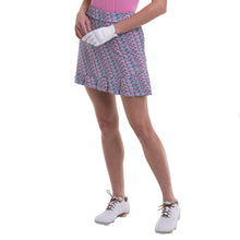 Load image into Gallery viewer, EP New York Chevron Print 17.5 In Golf Skort - INKY MULTI 4061/XL
 - 1