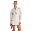 Varley Calva Knit White Womens Half Zip Sweater