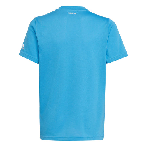 Adidas Thiem Logo Pulse Blue Boys Tennis T-Shirt
