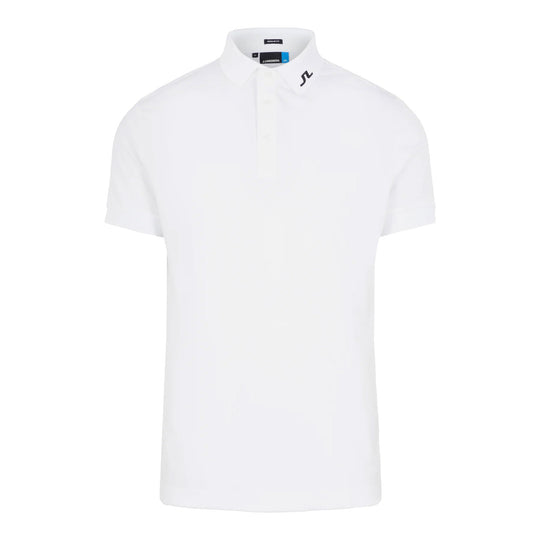 J. Lindeberg KV Regular Fit White Mens Golf Polo