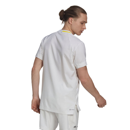 Adidas London Stretch Woven White Men Tennis Shirt