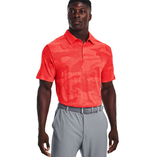 Under Armour Playoff 2.0 Jacquard Mens Golf Polo - RADIO RED 890/XXL