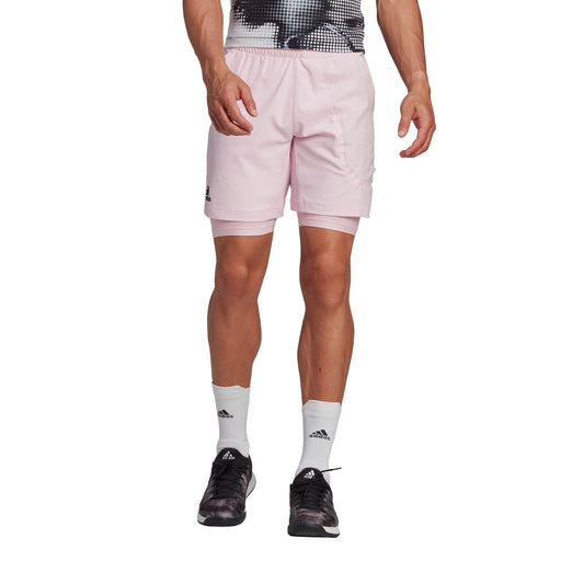 Adidas US Series 2 IN 1 7in Mens Tennis Shorts