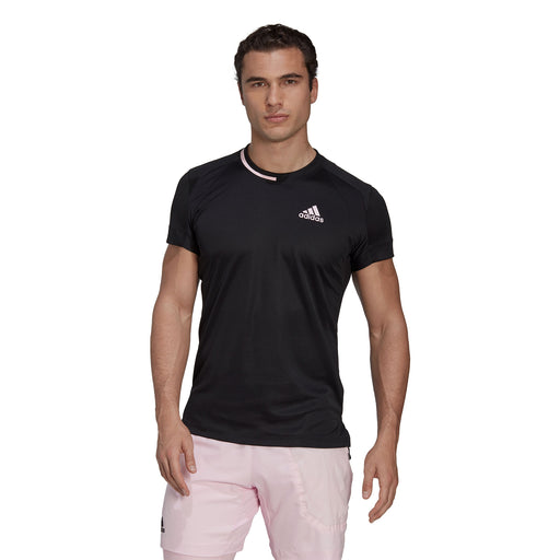 Adidas US Series Mens Tennis Shirt - BLACK 001/XXL
