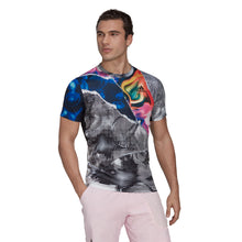 Load image into Gallery viewer, Adidas US Series Printed Freelift Men Tennis Shirt - WHITE 100/XXL
 - 1