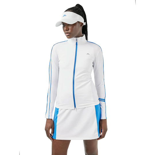 J. Lindeberg Tamara Mid Layer White Womens Golf Jacket