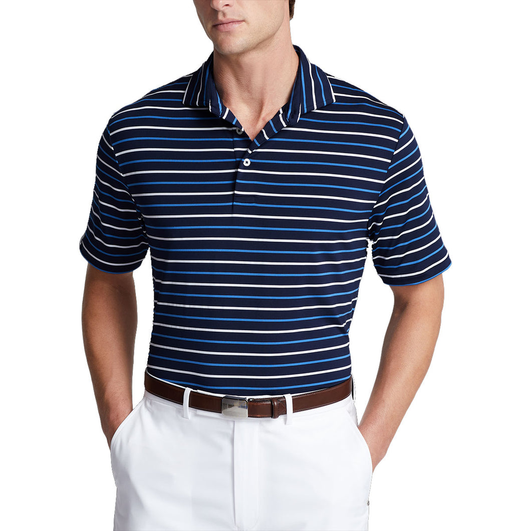 RLX Ralph Lauren Ltwt Af Jrsy F Navy Men Golf Polo - Frnch Nvy Multi/XL