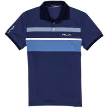 Load image into Gallery viewer, RLX Ralph Lauren Pique F Navy Strp Mens Golf Polo - Frnch Nvy Multi/XL
 - 1