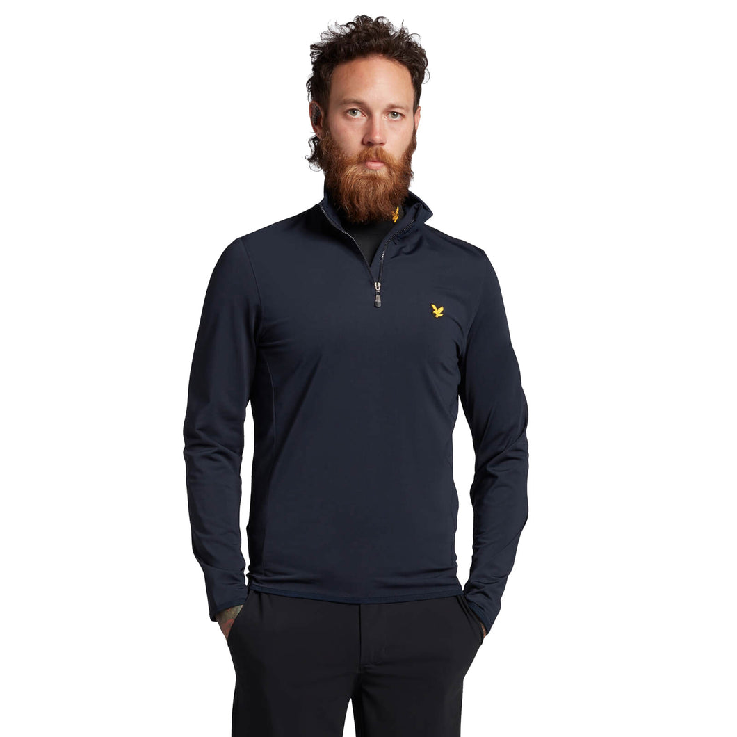 Lyle & Scott Tech Midlayer Mens Golf 1/4 Zip - DARK NAVY Z271/XXL