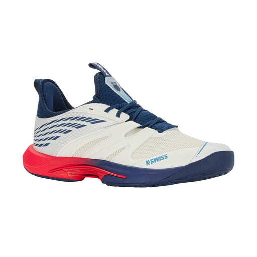 K-Swiss SpeedTrac Mens Tennis Shoes - Blanc/Blue Opal/D Medium/14.0