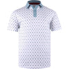 Swannies B-Frank White Arctic Mens Golf Polo