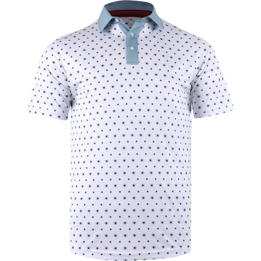 Swannies B-Frank White Arctic Mens Golf Polo - White Arctic/XL