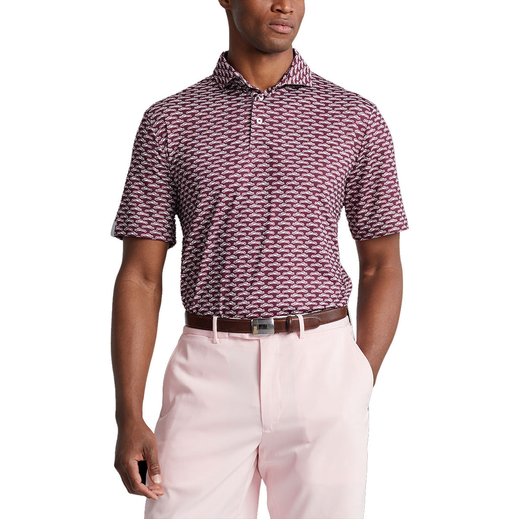 RLX Ralph Lauren Ltwt Af Jrsy Ruby Mens Golf Polo - Rich Ruby/XL