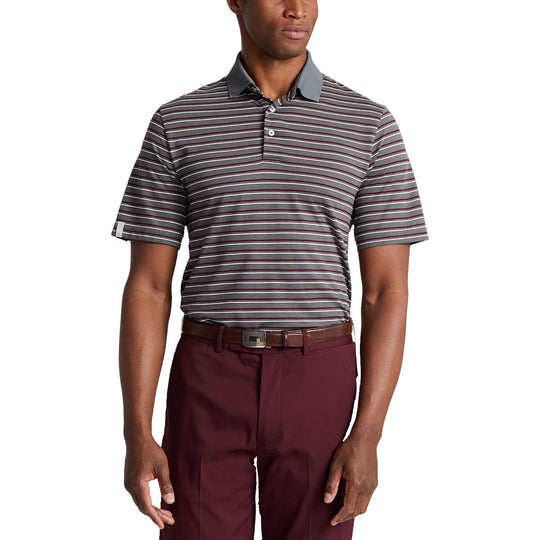 RLX Ralph Lauren Tour Pique Barclay Heather Multi Mens Golf Polo