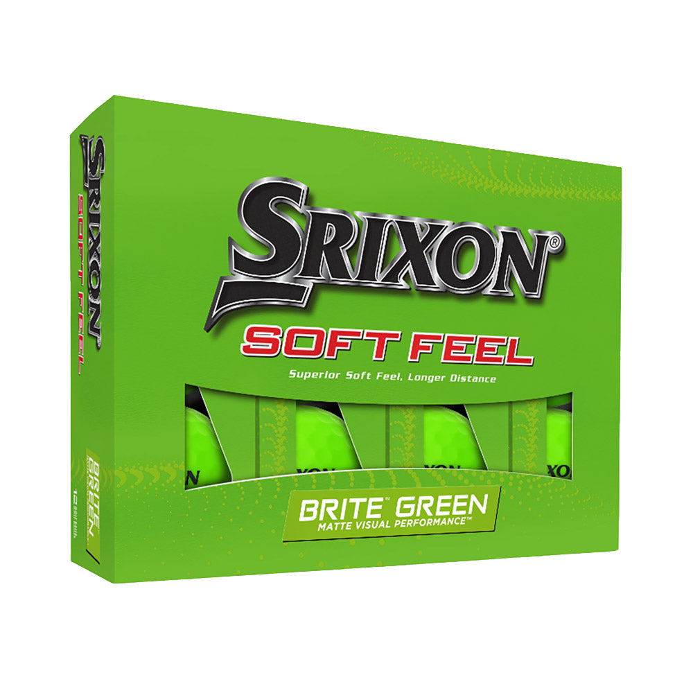 Srixon Soft Feel 13 Brite Golf Balls - Dozen - Brite Green