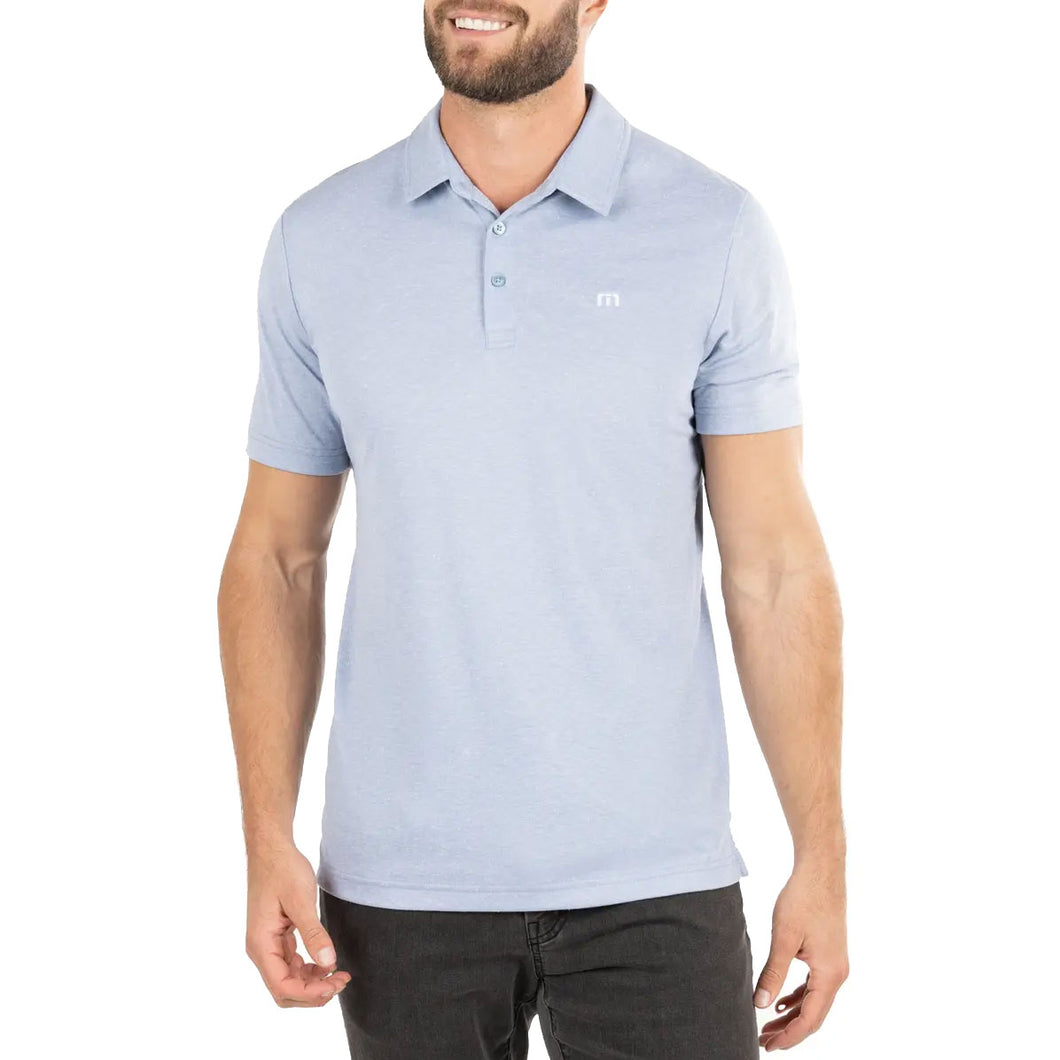 TravisMathew Knot On Call Mens Golf Polo - H Fd Denim 4hfa/XXL