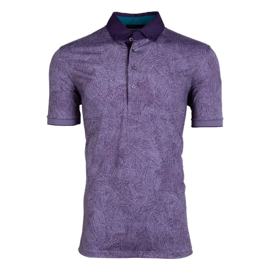 Greyson Fight or Flight Dewberry Mens Golf Polo