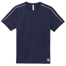 Load image into Gallery viewer, Fila Essentials Heritage Jacquard Men Tennis Shirt - NAVY 412/XXL
 - 1