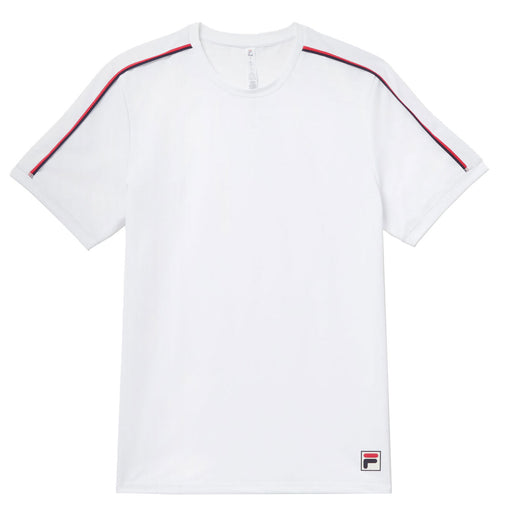 Fila Essentials Heritage Jacquard Men Tennis Shirt - WHITE 100/XXL