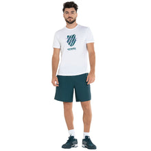 Load image into Gallery viewer, K-Swiss Stripe Logo Evergreen Mens Tennis Shirt - EVERGREEN 305/XXL
 - 1