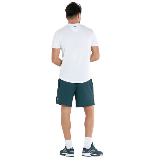 K-Swiss Stripe Logo Evergreen Mens Tennis Shirt