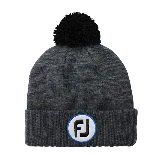 FootJoy Winter Knit Pom Pom Heathered Unisex Golf Beanie