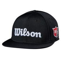 Load image into Gallery viewer, Wilson Tour Flat Brim Mens Golf Hat - Black/One Size
 - 1