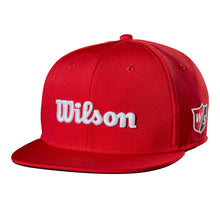 Load image into Gallery viewer, Wilson Tour Flat Brim Mens Golf Hat - Red/One Size
 - 4