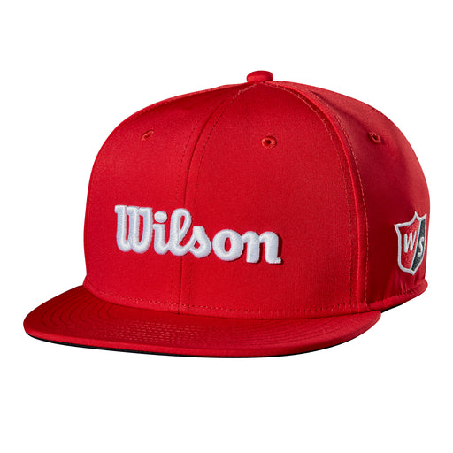 Wilson Tour Flat Brim Mens Golf Hat - Red/One Size