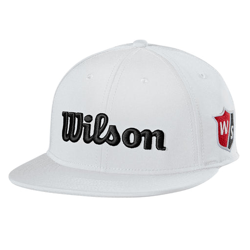 Wilson Tour Flat Brim Mens Golf Hat - White/One Size