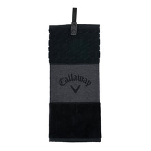 Load image into Gallery viewer, Callaway Tri-Fold Golf Towel - Black
 - 1