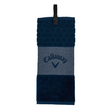 Load image into Gallery viewer, Callaway Tri-Fold Golf Towel - Navy Blue
 - 3