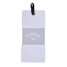 Load image into Gallery viewer, Callaway Tri-Fold Golf Towel - White
 - 5