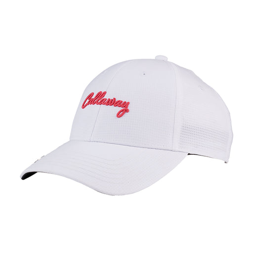 Callaway Stitch Magnet Womens Golf  Hat - White/Coral/One Size