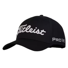 Load image into Gallery viewer, Titleist Tour Performance Mens Golf Hat - Black/White/One Size
 - 1