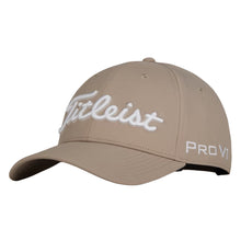 Load image into Gallery viewer, Titleist Tour Performance Mens Golf Hat - Khaki/White/One Size
 - 8