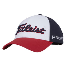 Load image into Gallery viewer, Titleist Tour Performance Mens Golf Hat - Navy/White/Red/One Size
 - 12