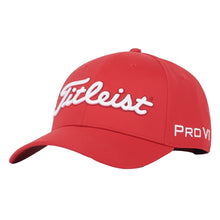 Load image into Gallery viewer, Titleist Tour Performance Mens Golf Hat - Red/White/One Size
 - 14