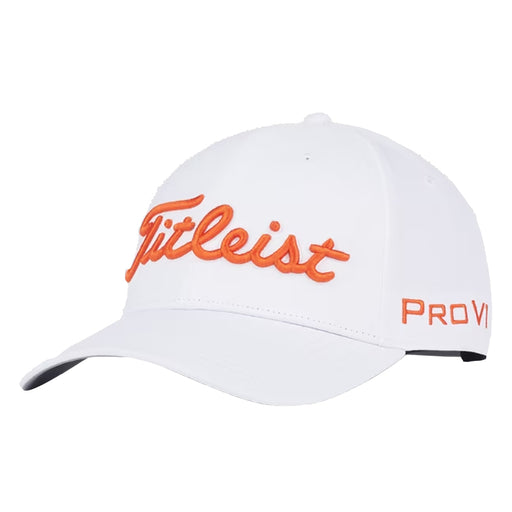 Titleist Tour Performance Mens Golf Hat - White/Flame/One Size