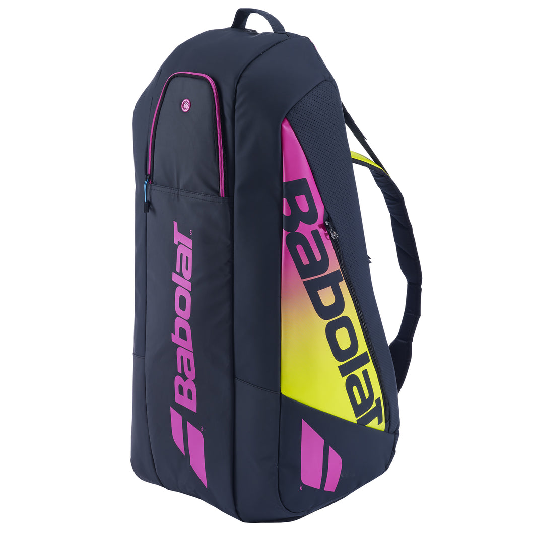 Babolat Pure Aero Rafa RH X6 Tennis Bag - Yellow/Pink/Blu