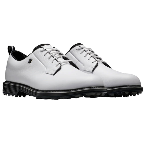FootJoy Premiere Series Spikeless Mens Golf Shoes - Wht/Wht/Blk/2E WIDE/12.0
