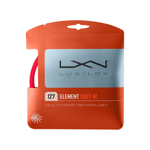 Luxilon Element IR Soft 16L Red Tennis String - Red