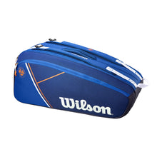 Load image into Gallery viewer, Wilson Roland Garros Super Tour 9-pack Tennis Bag - Navy/White/Clay
 - 1
