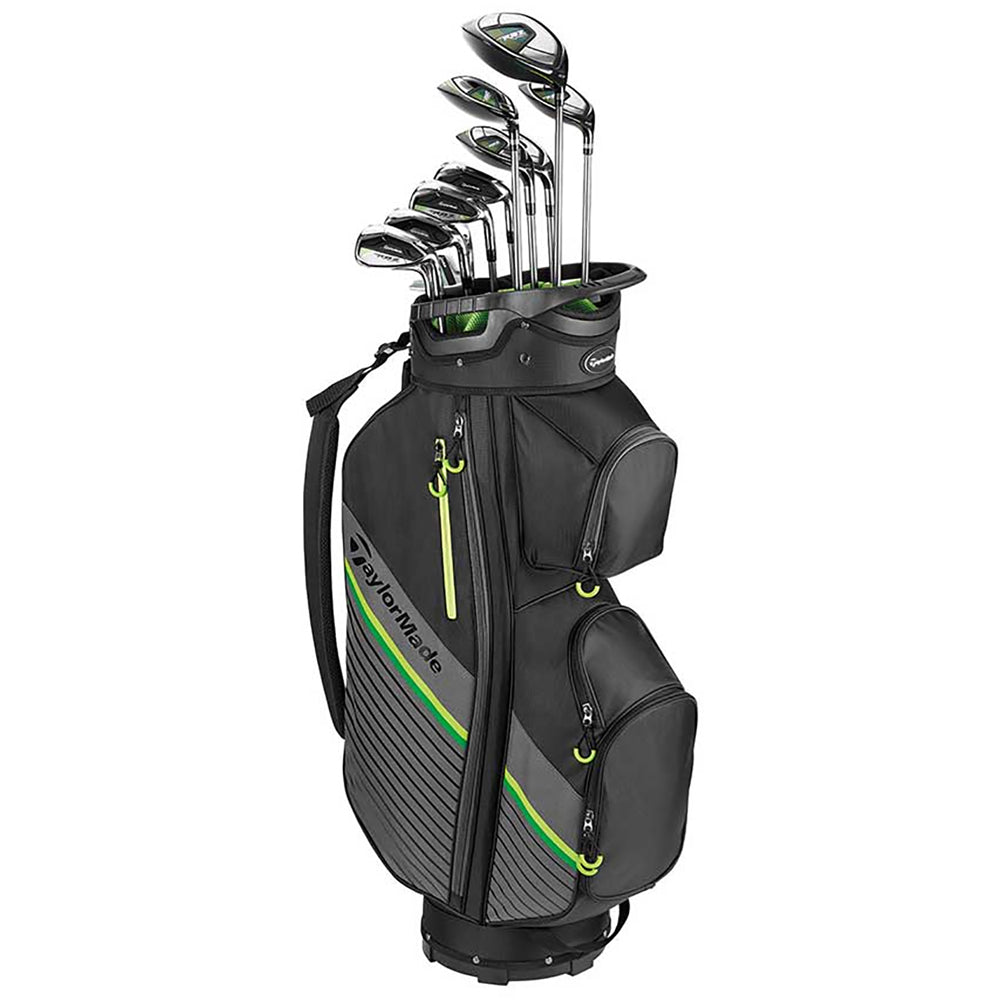 TaylorMade RBZ SpeedLite LH Steel 13 Pc Golf Set - Standard/Regular/Black/Green