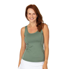 Load image into Gallery viewer, Sofibella UV Colors X Womens Tennis Tank - Army/XL
 - 5