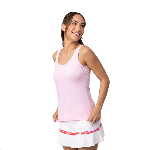 Sofibella UV Colors X Womens Tennis Tank - Cotton Candy/XL